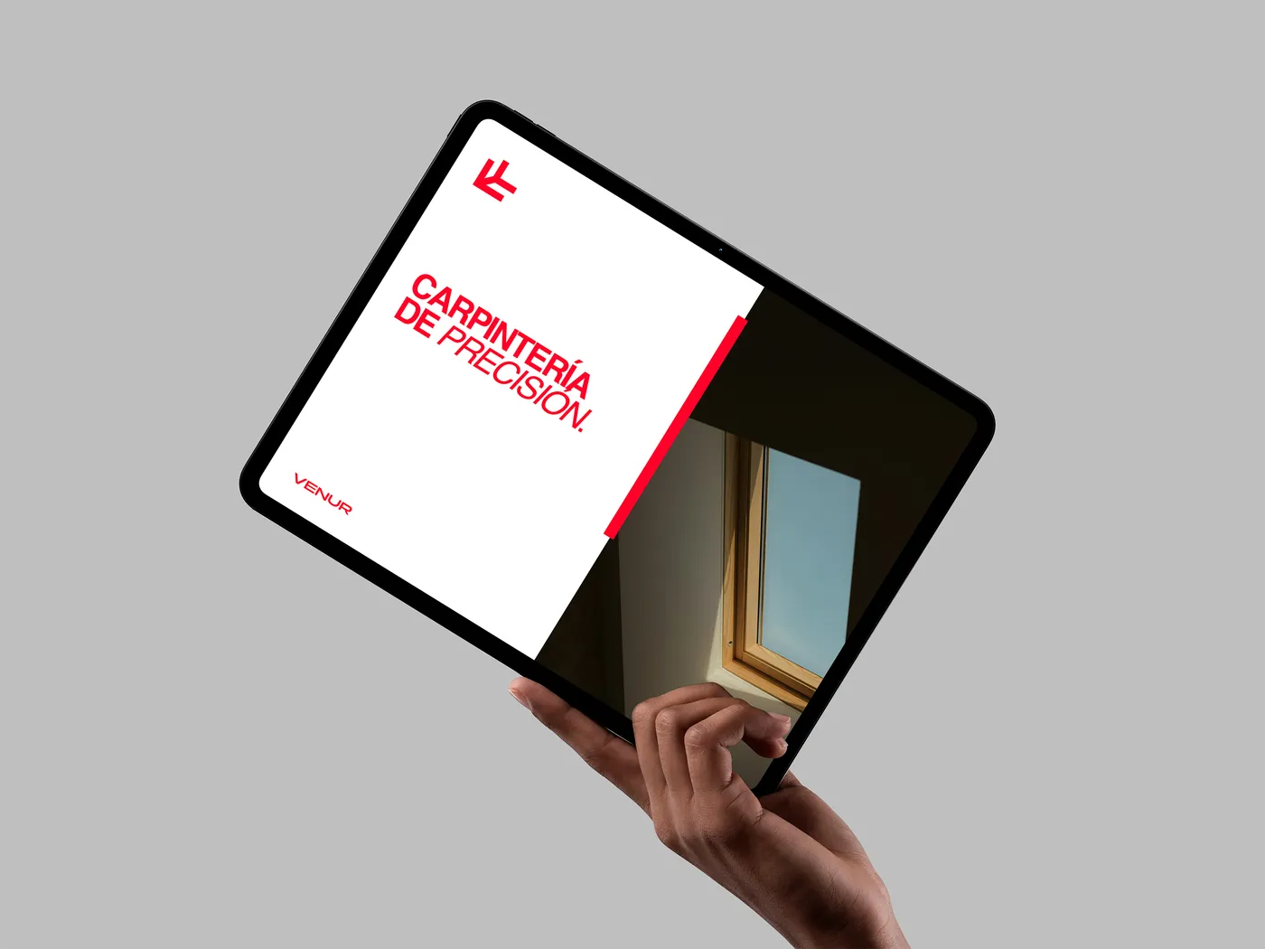 venur, documentación de la marca en una tableta